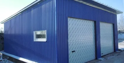 Гараж з металопрофілю своїми руками (металопрофілю) Гараж з металопрофілю своїми руками