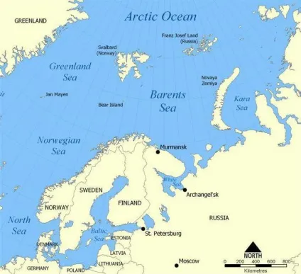 Де знаходиться Баренцове море координати, опис, глибина і ресурси (море) Де знаходиться Баренцове море координати, опис, глибина і ресурси