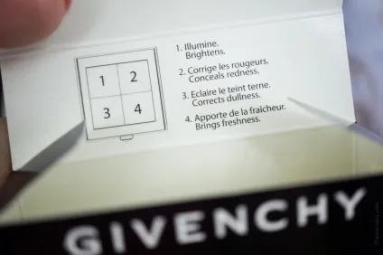 Givenchy prisme visage огляд, Свотч