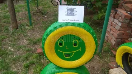 Гусениця з покришки своїми руками для саду, як зробити (покришки) Гусениця з покришки своїми руками для саду, як зробити