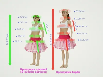 Ідеальні пропорції природа - проти барбі - акцент - духовно-просвітницьке видання (окружність грудної клітини) Ідеальні пропорції природа - проти барбі - акцент - духовно-просвітницьке видання