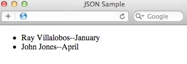 Json для початківців, з використанням javascript і jquery