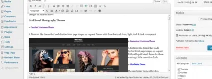 Як змінити ширину колонки в візуальному редакторі записів wordpress (змінити) Як змінити ширину колонки в візуальному редакторі записів wordpress