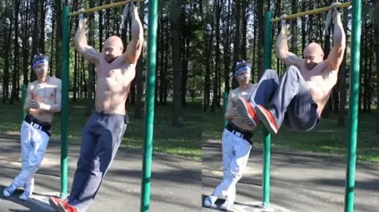 Як накачати прес на турніку (як правильно накачати м'язи вдома або на вулиці) Як накачати прес на турніку