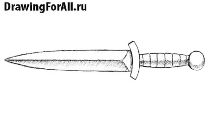 Як намалювати кинджал