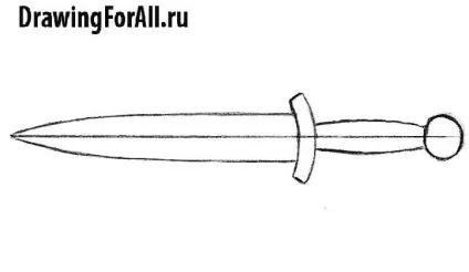 Як намалювати кинджал