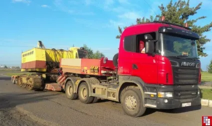 Як кріплять спецтехніку на тралі (тралі) Як кріплять спецтехніку на тралі