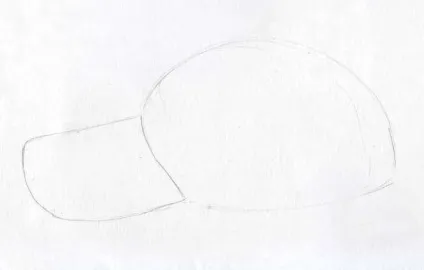Як намалювати кепку олівцем поетапно clothing