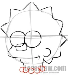 Як намалювати лізу симпсон олівцем, lessdraw