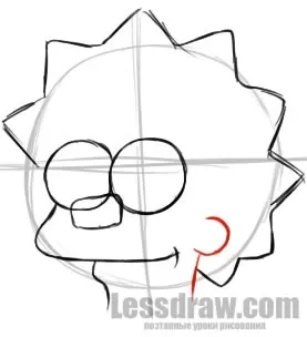 Як намалювати лізу симпсон олівцем, lessdraw