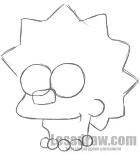 Як намалювати лізу симпсон олівцем, lessdraw
