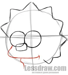 Як намалювати лізу симпсон олівцем, lessdraw