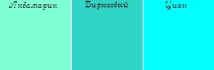 Який колір носить назву - аквамарин (аквампрін) Який колір носить назву - аквамарин