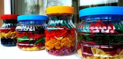 Як пофарбувати макарони для виробів і творчості (пофарбувати) Як пофарбувати макарони для виробів і творчості
