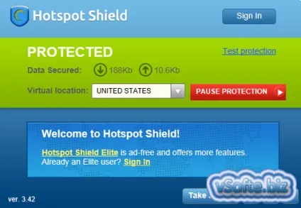Як користуватися програмою hotspot shield, як змінити ip адресу в hotspot shield