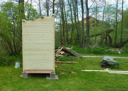 Як побудувати дачний туалет з хозблок (туалет з хозблок) Як побудувати дачний туалет з хозблок