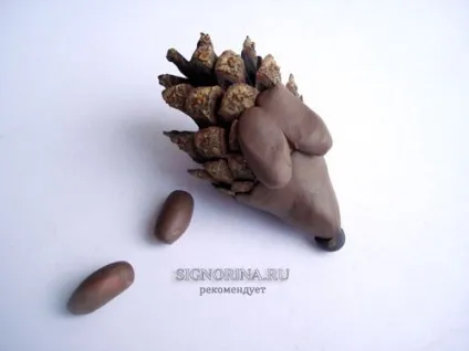 Як зробити їжачка з шишки (шишки) Як зробити їжачка з шишки