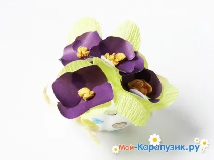 Як зробити фіалки з паперу своїми руками (фіалки) Як зробити фіалки з паперу своїми руками
