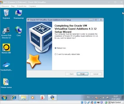 Установка virtualbox guest additions