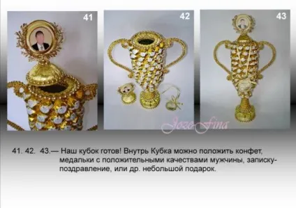 Як зробити кубок з цукерок в подарунок, своїми руками (цукерки) Як зробити кубок з цукерок в подарунок, своїми руками