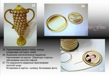Як зробити кубок з цукерок в подарунок, своїми руками (зробити) Як зробити кубок з цукерок в подарунок, своїми руками