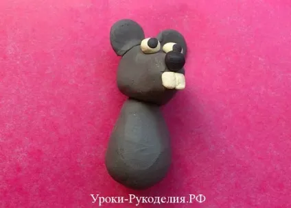Як зліпити з пластиліну мишку - уроки рукоділля (тварини з пластиліну) Як зліпити з пластиліну мишку - уроки рукоділля
