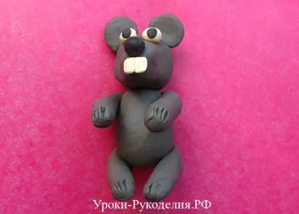 Як зліпити з пластиліну мишку - уроки рукоділля (тварини з пластиліну) Як зліпити з пластиліну мишку - уроки рукоділля