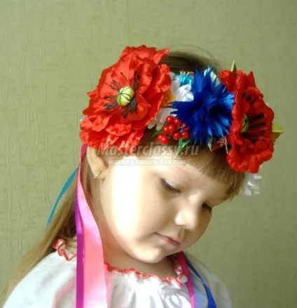 Як зробити вінок на голову своїми руками - з штучних і живих квітів, український, з листя (своїми) Як зробити вінок на голову своїми руками - з штучних і живих квітів, український, з листя