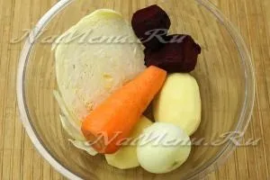 Як зварити пісний борщ (капуста) Як зварити пісний борщ