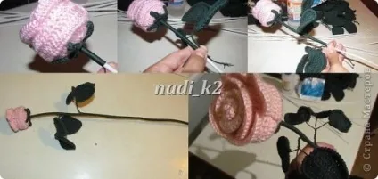 Як зв'язати букет троянд гачком (петлю одну петлю) Як зв'язати букет троянд гачком