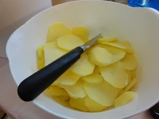 Картопля смажена кружечками (картопля) Картопля смажена кружечками