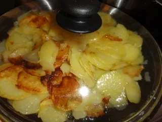 Картопля смажена кружечками (кружечками) Картопля смажена кружечками