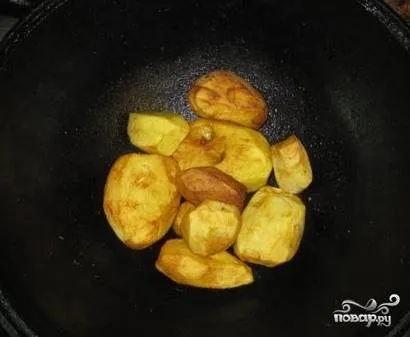 Картопля в казані - покроковий рецепт з фото на (кулінари) Картопля в казані - покроковий рецепт з фото на