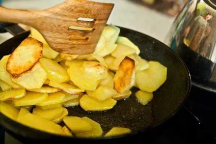 Картопля смажена кружечками - рецепт сучасної домашньої кухні з фото (олів'є) Картопля смажена кружечками - рецепт сучасної домашньої кухні з фото