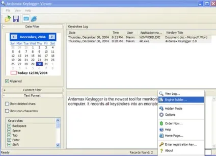 Keylogger (кейлоггер) скачати програму безкоштовно російською мовою для windows всіх версій