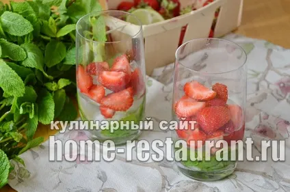 Полуничний мохіто рецепт, склад, пропорції - домашній ресторан (домашній) Полуничний мохіто рецепт, склад, пропорції - домашній ресторан
