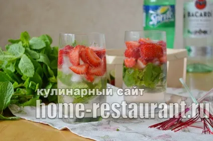 Полуничний мохіто рецепт, склад, пропорції - домашній ресторан (полуничний) Полуничний мохіто рецепт, склад, пропорції - домашній ресторан