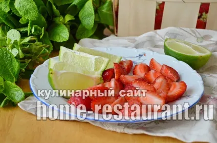 Полуничний мохіто рецепт, склад, пропорції - домашній ресторан (домашній) Полуничний мохіто рецепт, склад, пропорції - домашній ресторан