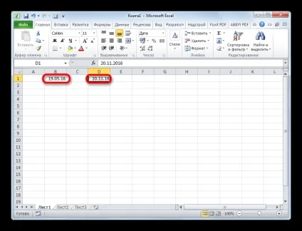 Кількість днів між датами в excel 1