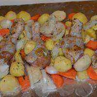 Курячі ніжки з картоплею в духовці (рецепт з фото)