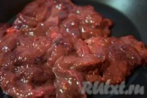 Куряча печінка по-корейськи - готуємо покроково з фото