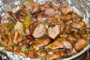 Куряча печінка в духовці