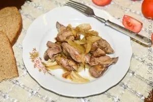 Куряча печінка в духовці