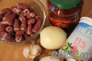 Куряча печінка по-корейськи - готуємо покроково з фото