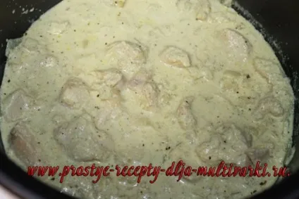 Курячі грудки в вершках в мультиварці (курячі) Курячі грудки в вершках в мультиварці