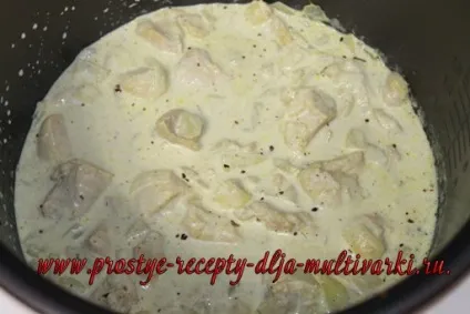 Курячі грудки в вершках в мультиварці (грудки) Курячі грудки в вершках в мультиварці