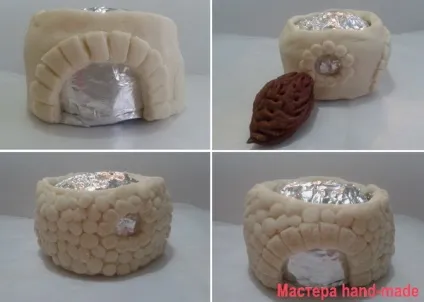 Ліплення з солоного тіста - будиночок для декору - майстри hand-made (з солоного тіста) Ліплення з солоного тіста - будиночок для декору - майстри hand-made