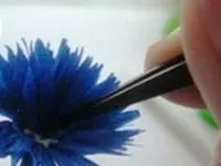 Васильки з гофрованого паперу