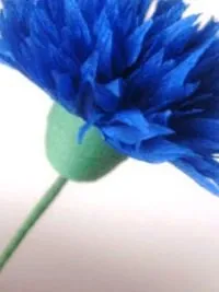Васильки з гофрованого паперу