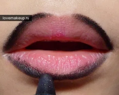 Макіяж з чорними губами для найсміливіших! (Чорна помада) Макіяж з чорними губами для найсміливіших!